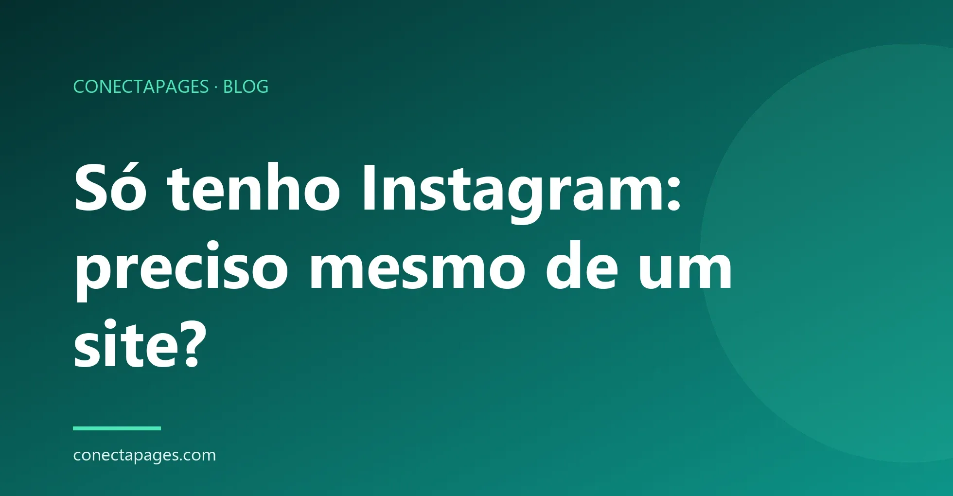 Só tenho Instagram: preciso mesmo de um site?