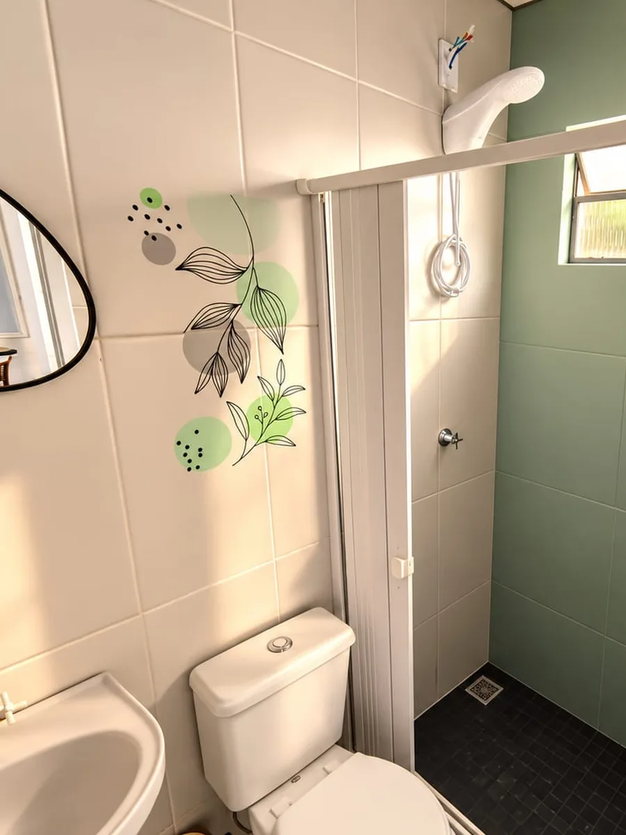 Banheiro do loft, renovado