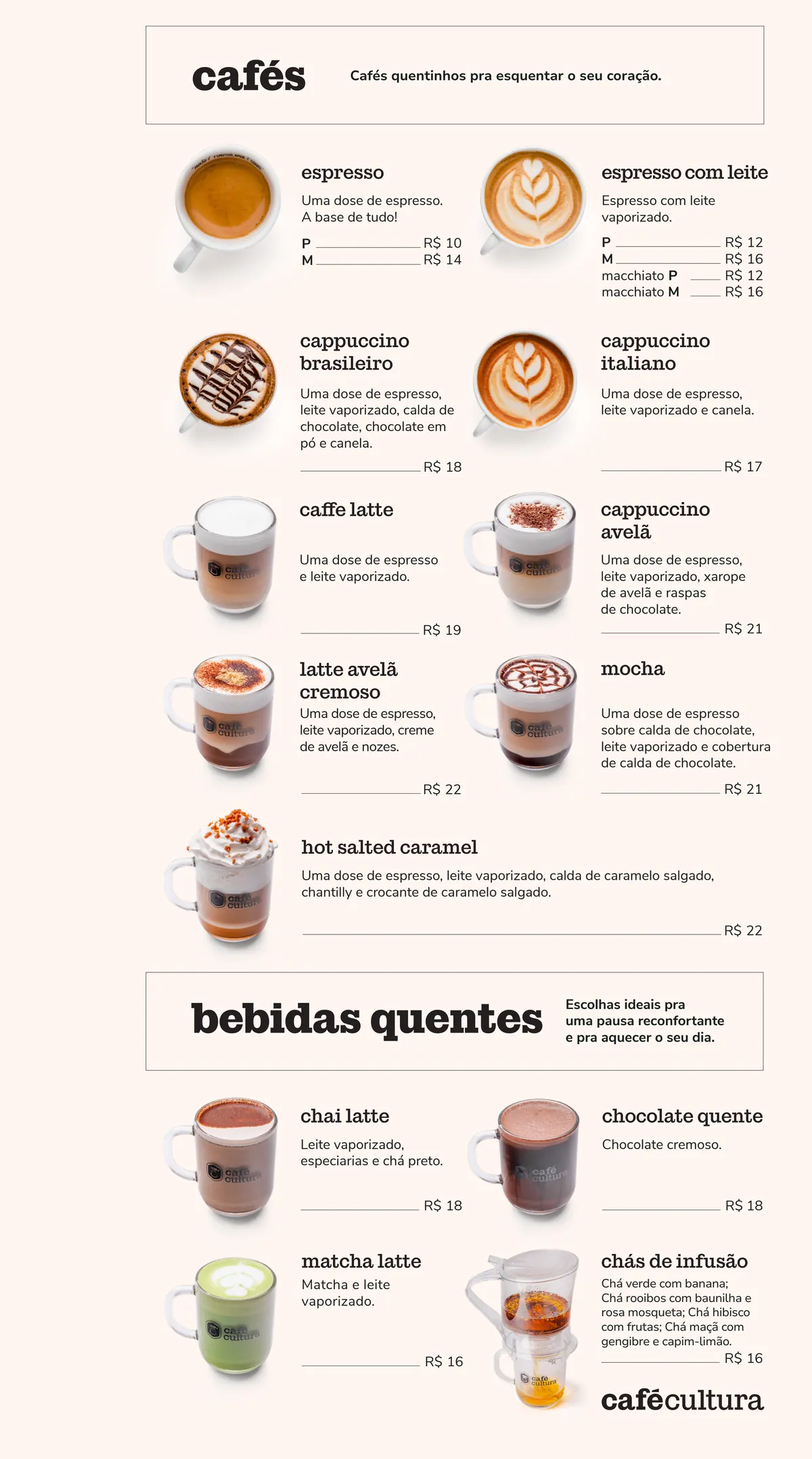 Café Cultura: cardápio, página 2 de 4