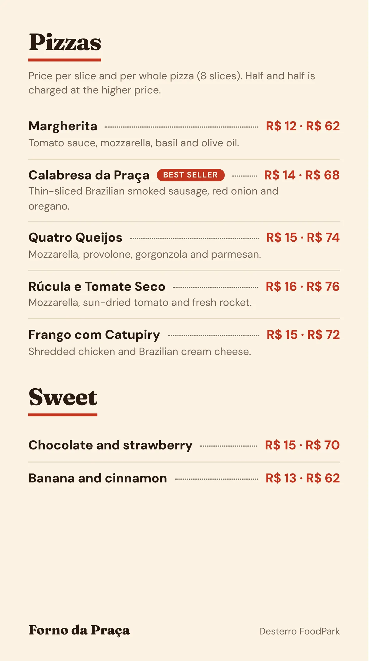 Forno da Praça: menu, page 3 of 4