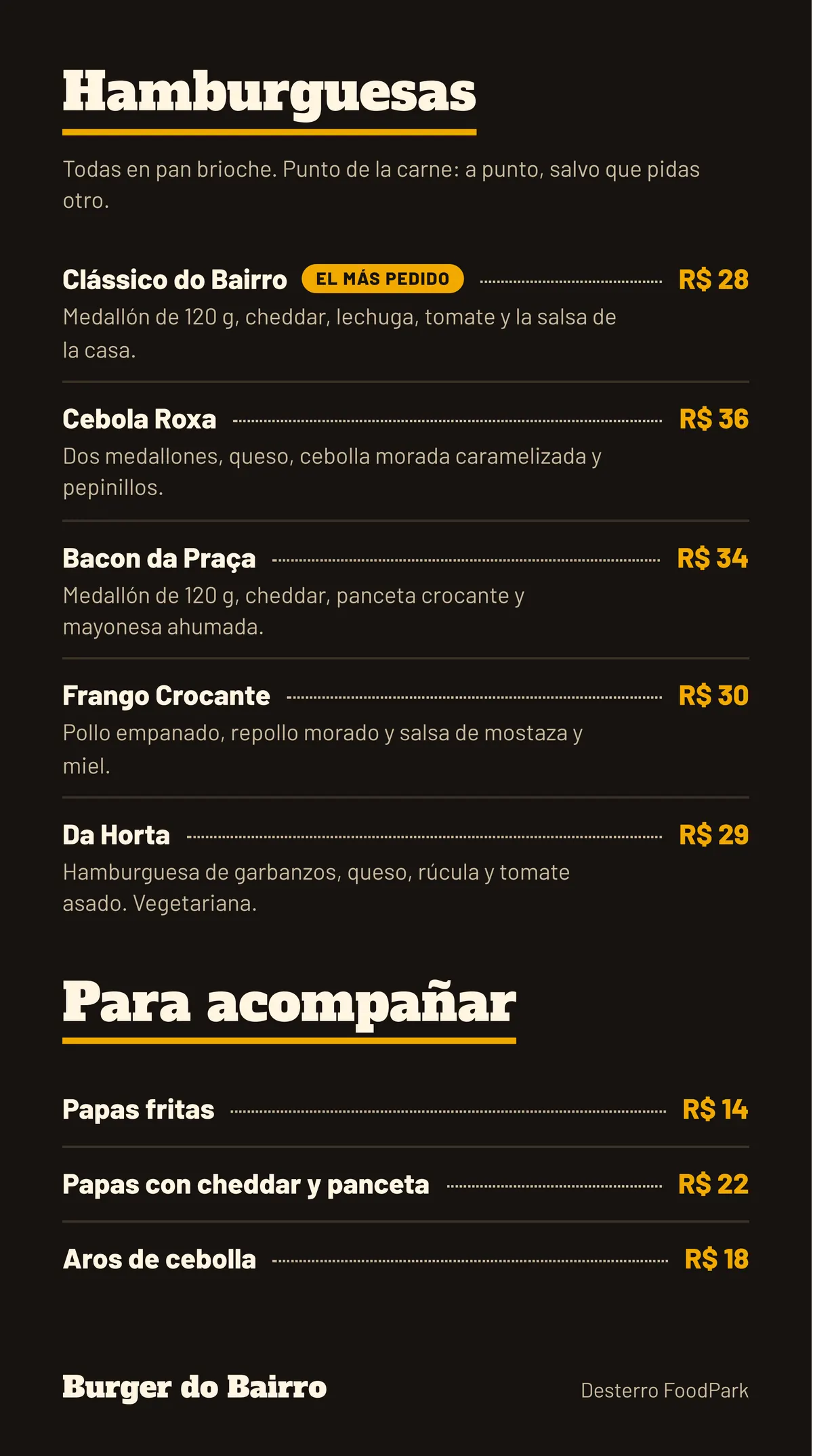 Burger do Bairro: menú, página 3 de 4